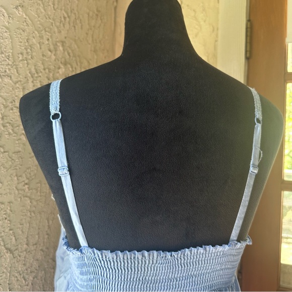 Victoria's Secret Blue Lace Trim Blouse - Picture 8 of 12